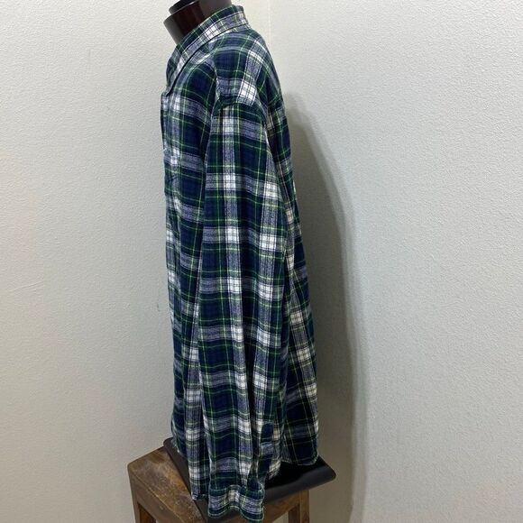 LL Bean Button Down Flannel Shirt Men's Size XXL Tall - Picture 4 of 6